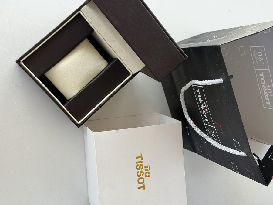 Tissot Leather Watch Box – Premium Storage Box with Shopping Bag