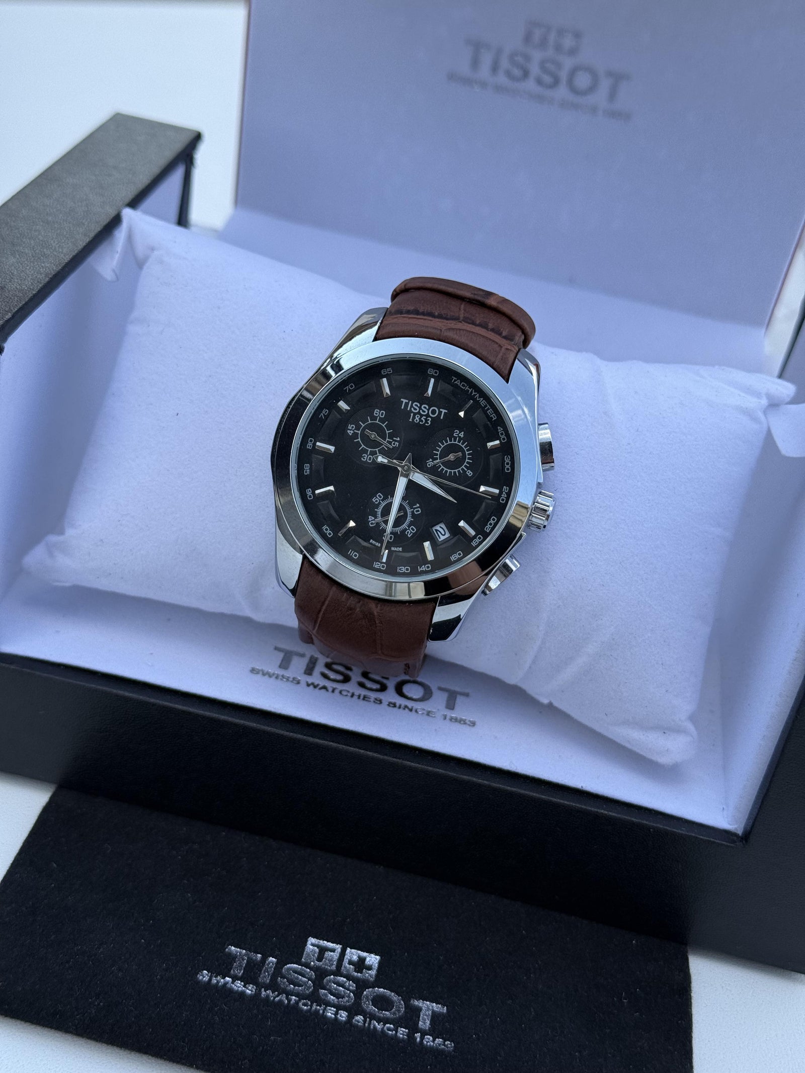 Tissot leather Watch – with Standard Gift Box Packaging