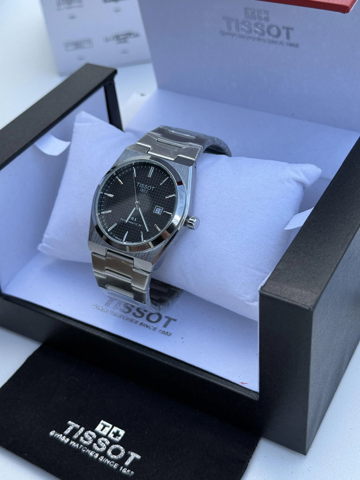 ساعة تيسو (Tissot) المعدني – مع علبة فاخرة