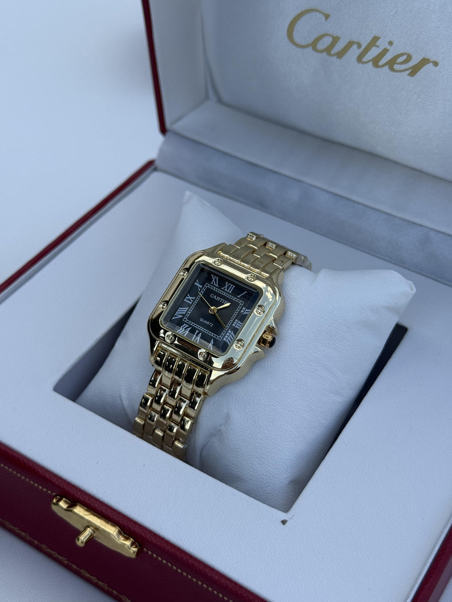 Cartier metal Watch – with Standard Gift Box Packaging