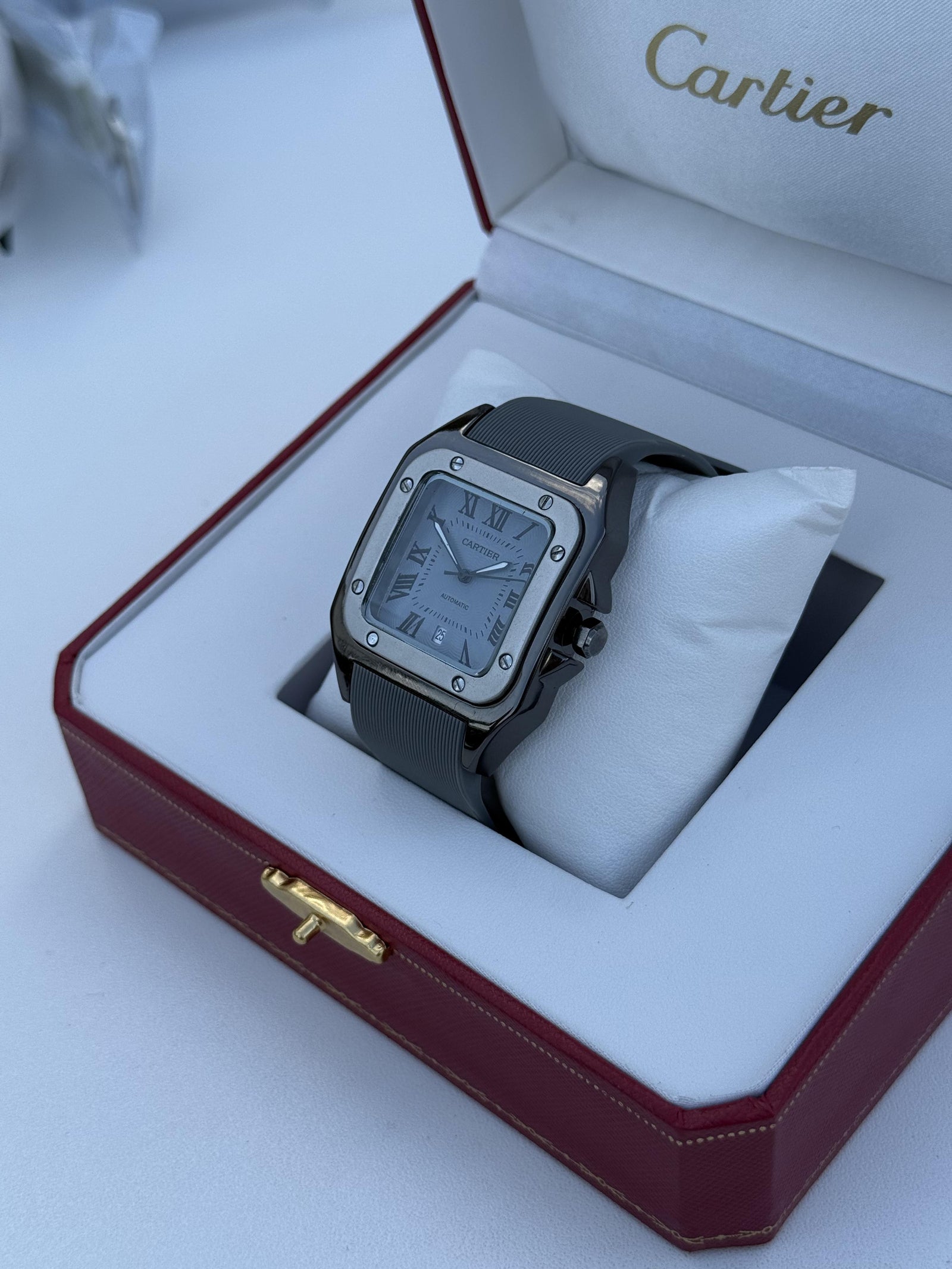 Cartier rubber Watch – with Standard Gift Box Packaging