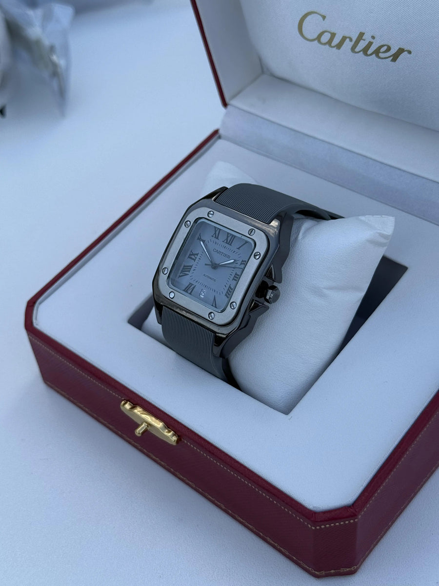 Cartier rubber Watch – with Standard Gift Box Packaging