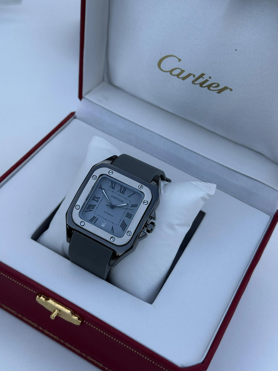 Cartier rubber Watch – with Standard Gift Box Packaging