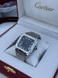 ساعة كارتييه (Cartier) المعدنية – مع علبة فاخرة