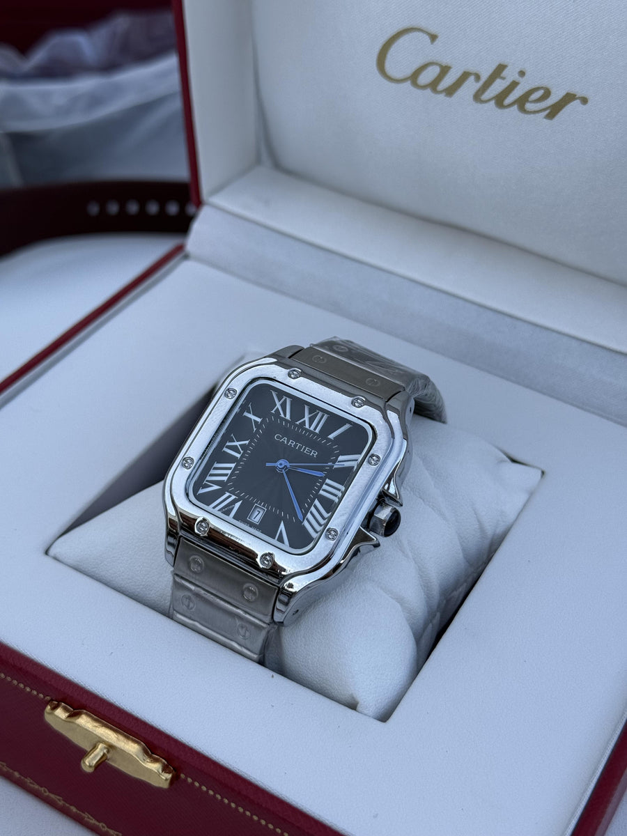 Cartier metal Watch – with Standard Gift Box Packaging