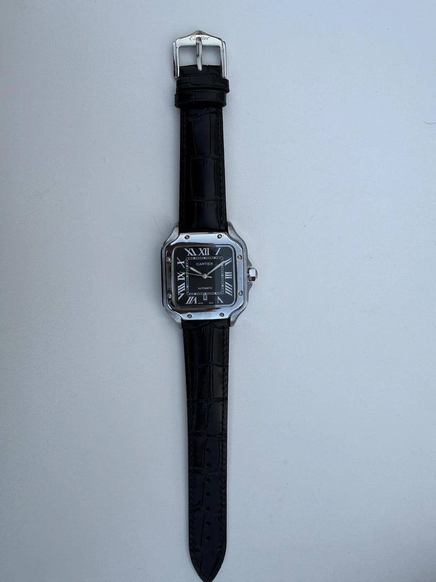 Cartier leather Watch – with Standard Gift Box Packaging