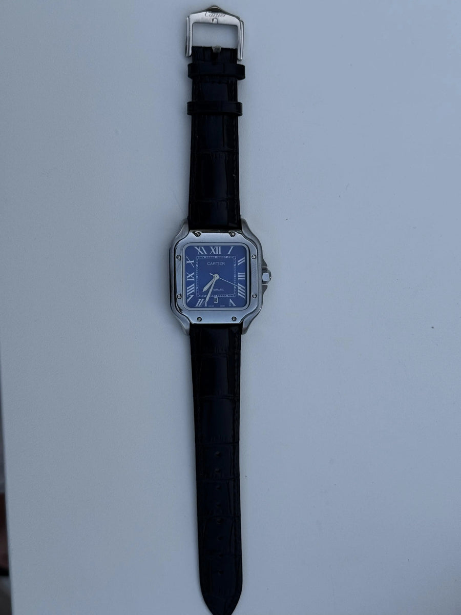 Cartier leather Watch – with Standard Gift Box Packaging