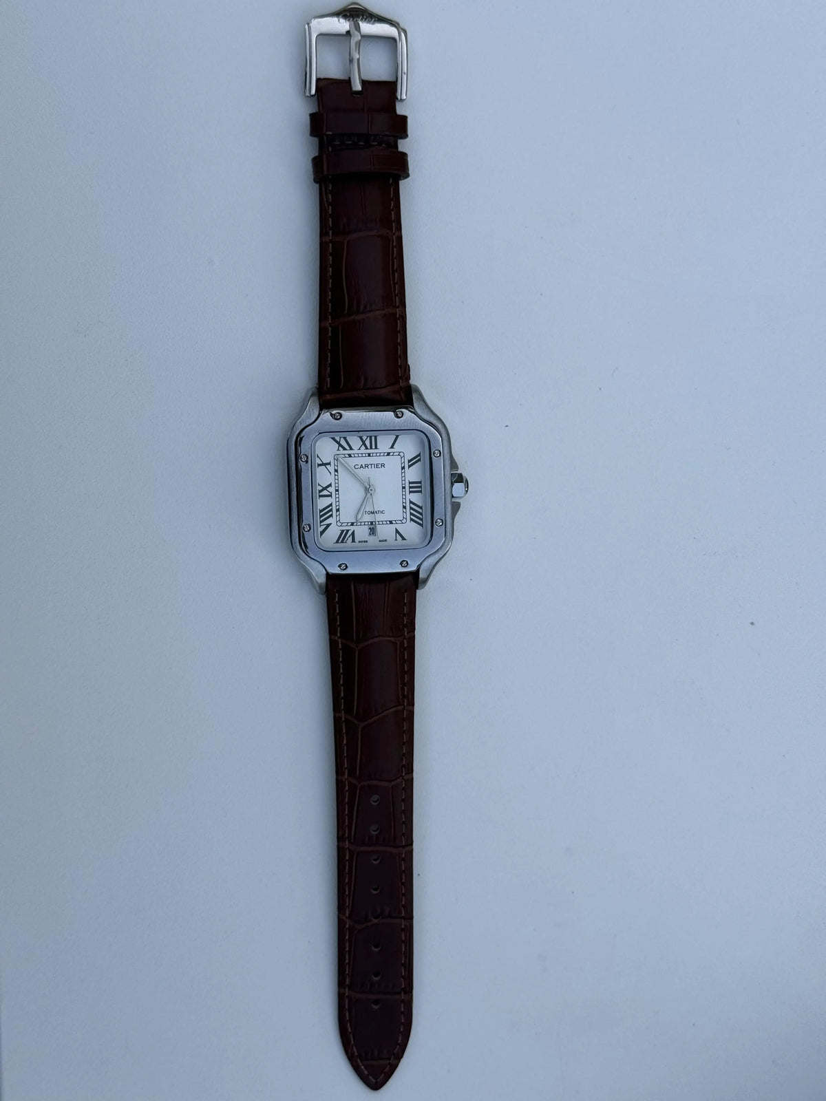 Cartier leather Watch – with Standard Gift Box Packaging