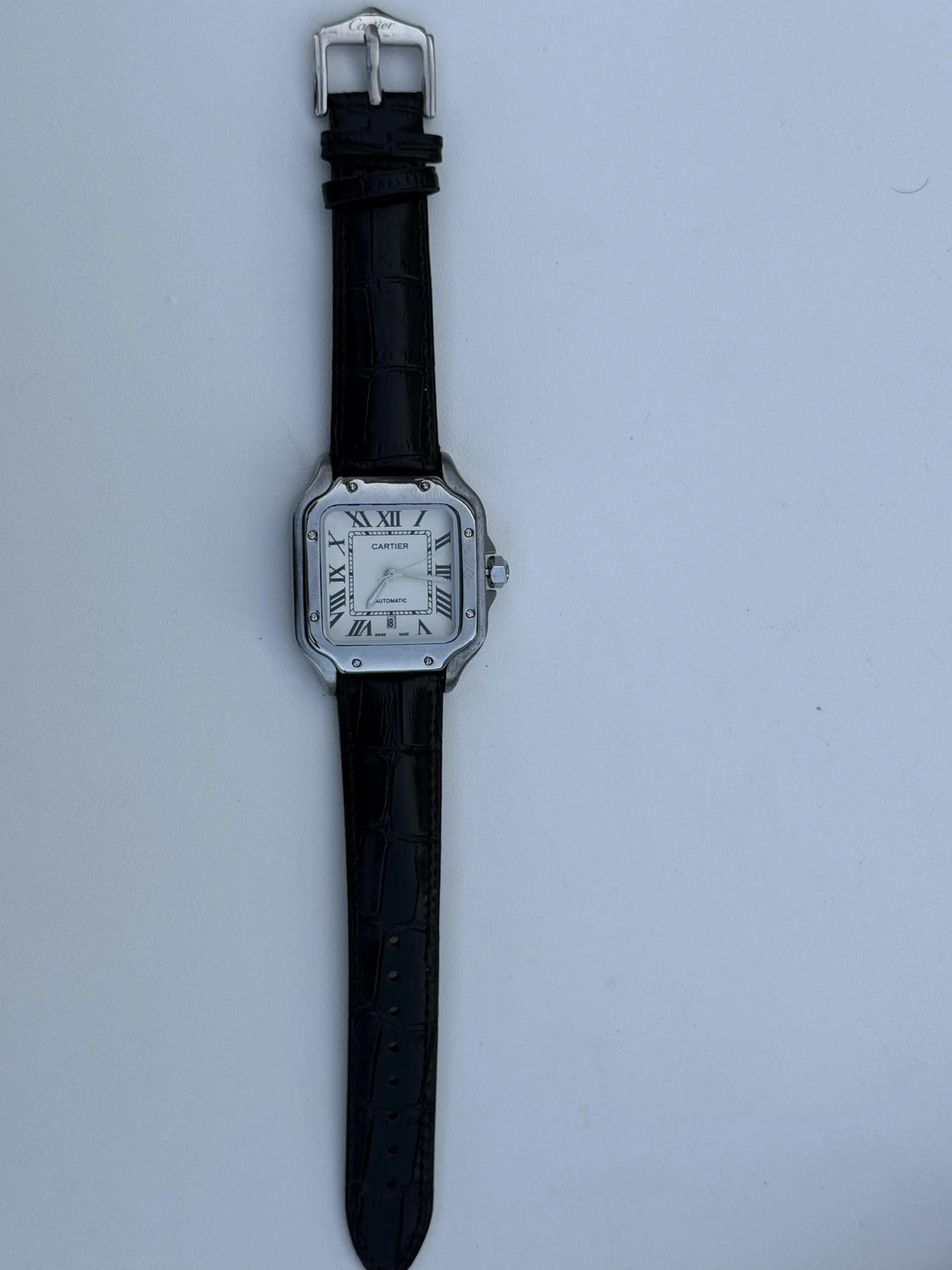 Cartier leather Watch – with Standard Gift Box Packaging