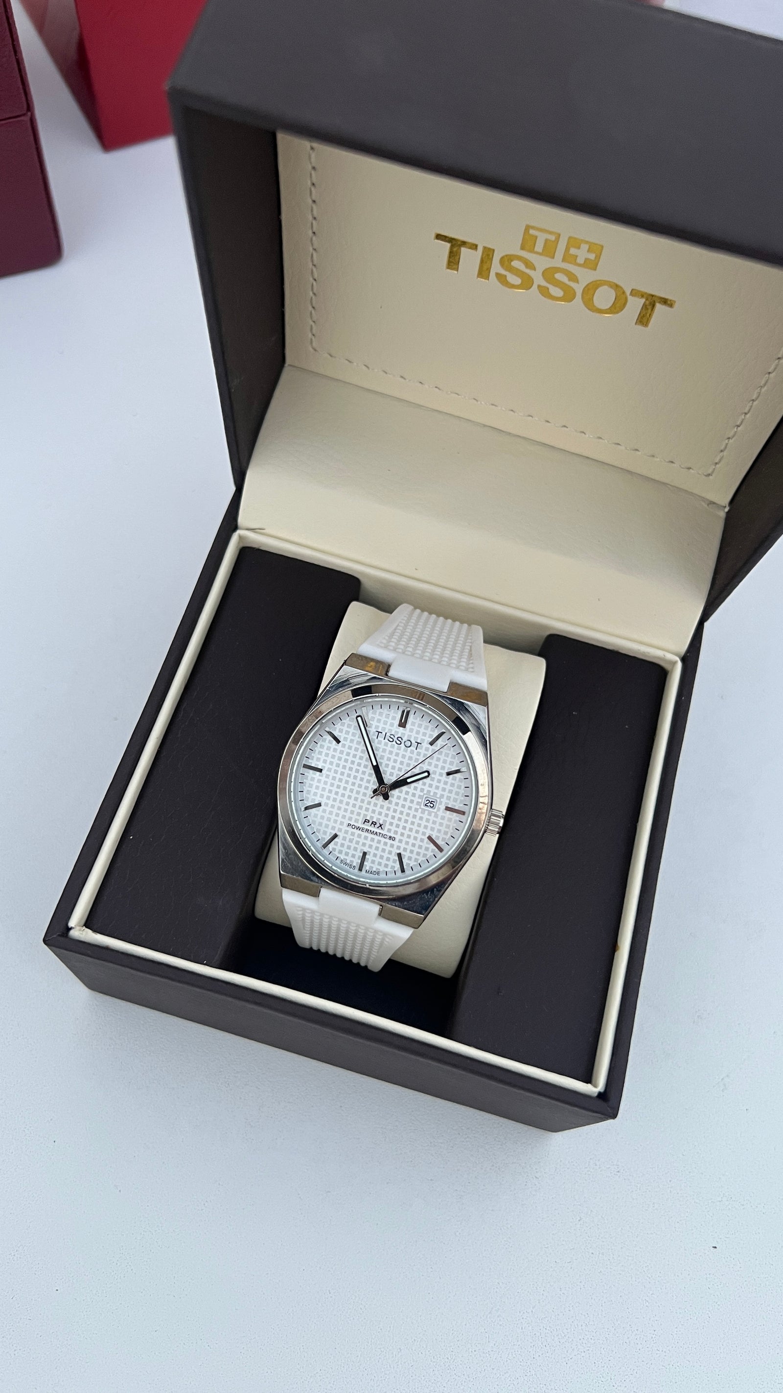 ساعة تيسو (Tissot) مطاط – مع علبة فاخرة