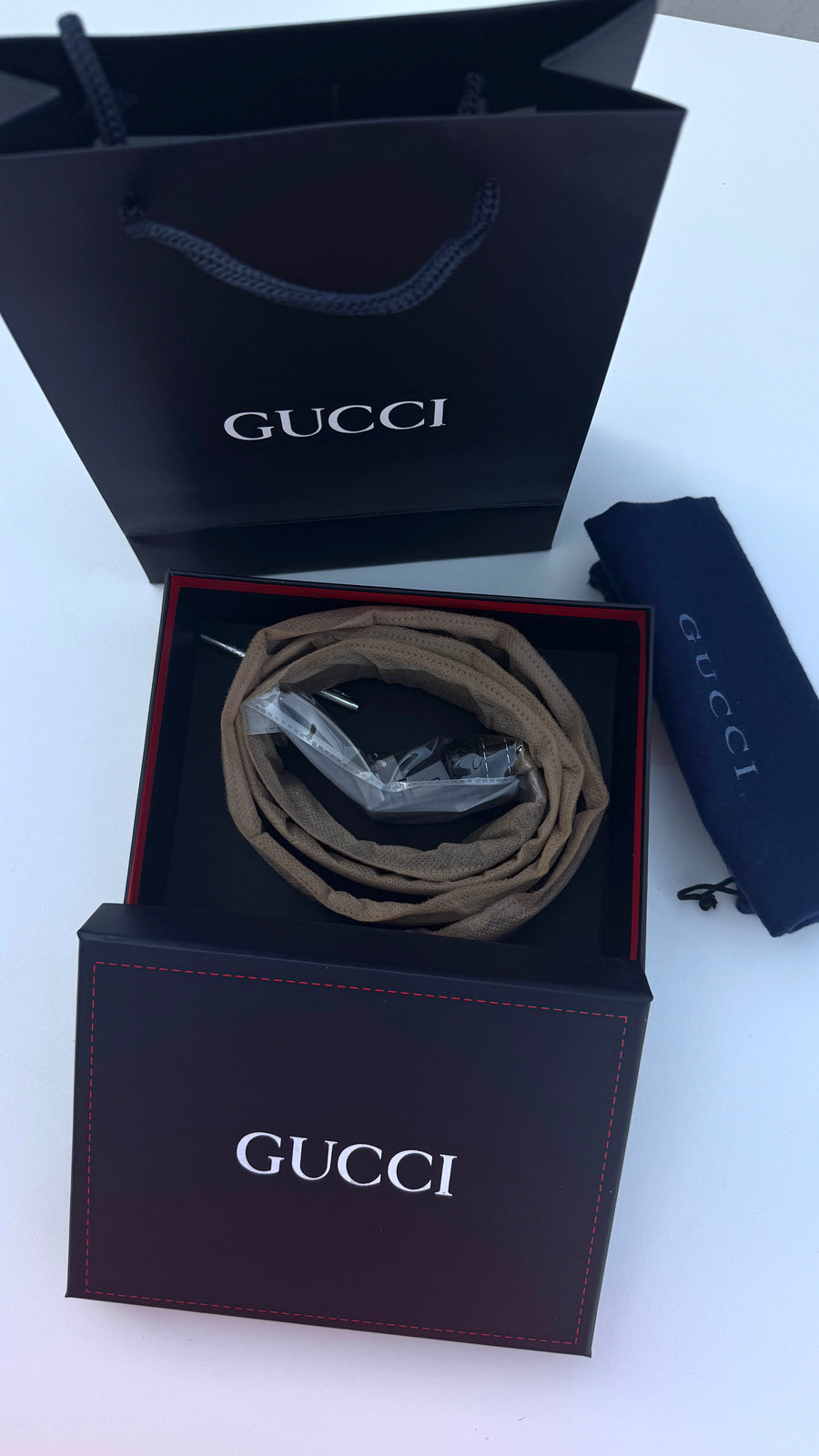 Gucci Double face Belt – Black & Brown with Classic Buckle