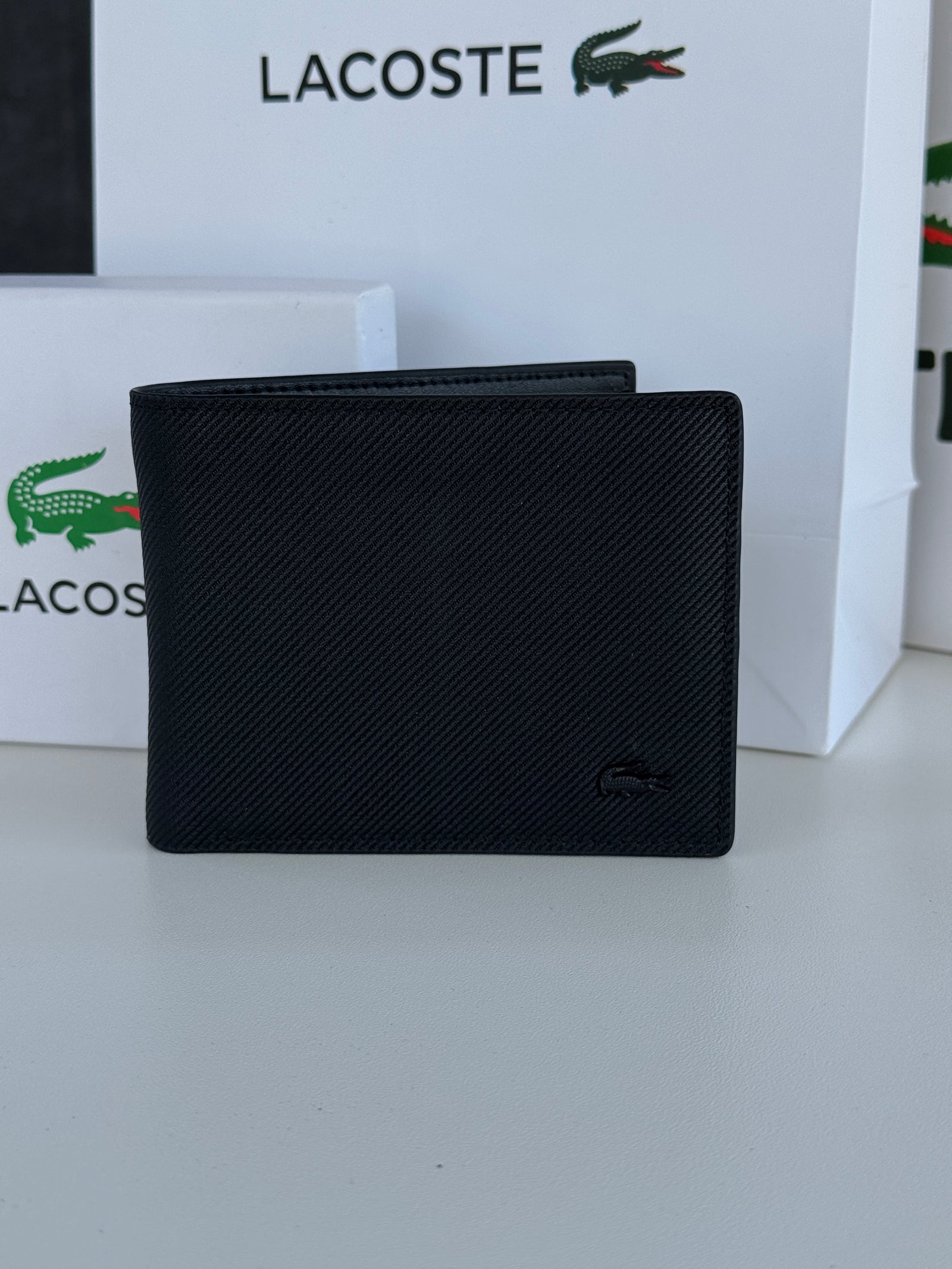 Lacoste Leather bifold Wallet – Premium Gift Packaging Included
