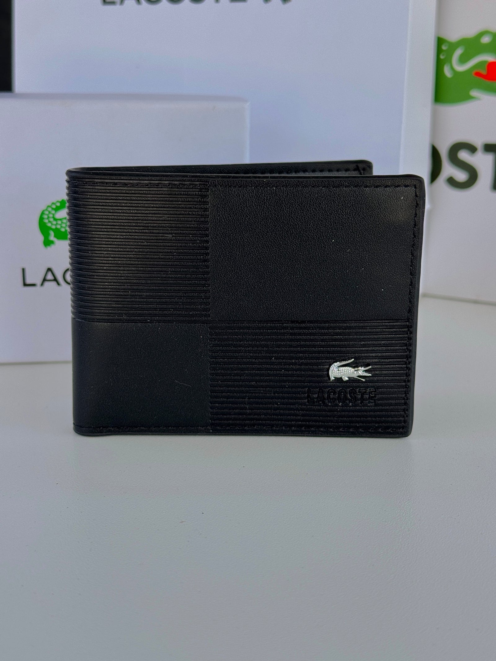 Lacoste Leather bifold Wallet – Premium Gift Packaging Included