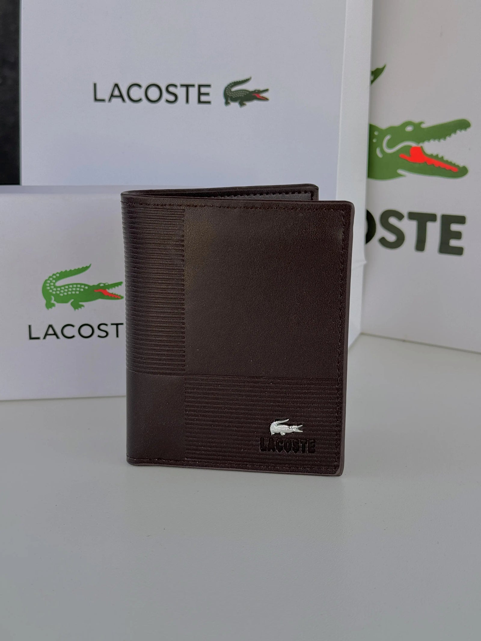 LACOSTE Wallet & Double Face Belt Set – Premium Gift Set with Box & Bag