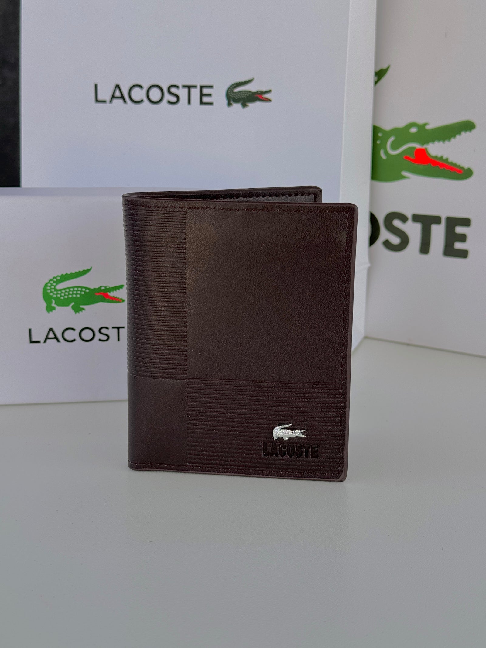 Lacoste Leather bifold Wallet – Premium Gift Packaging Included