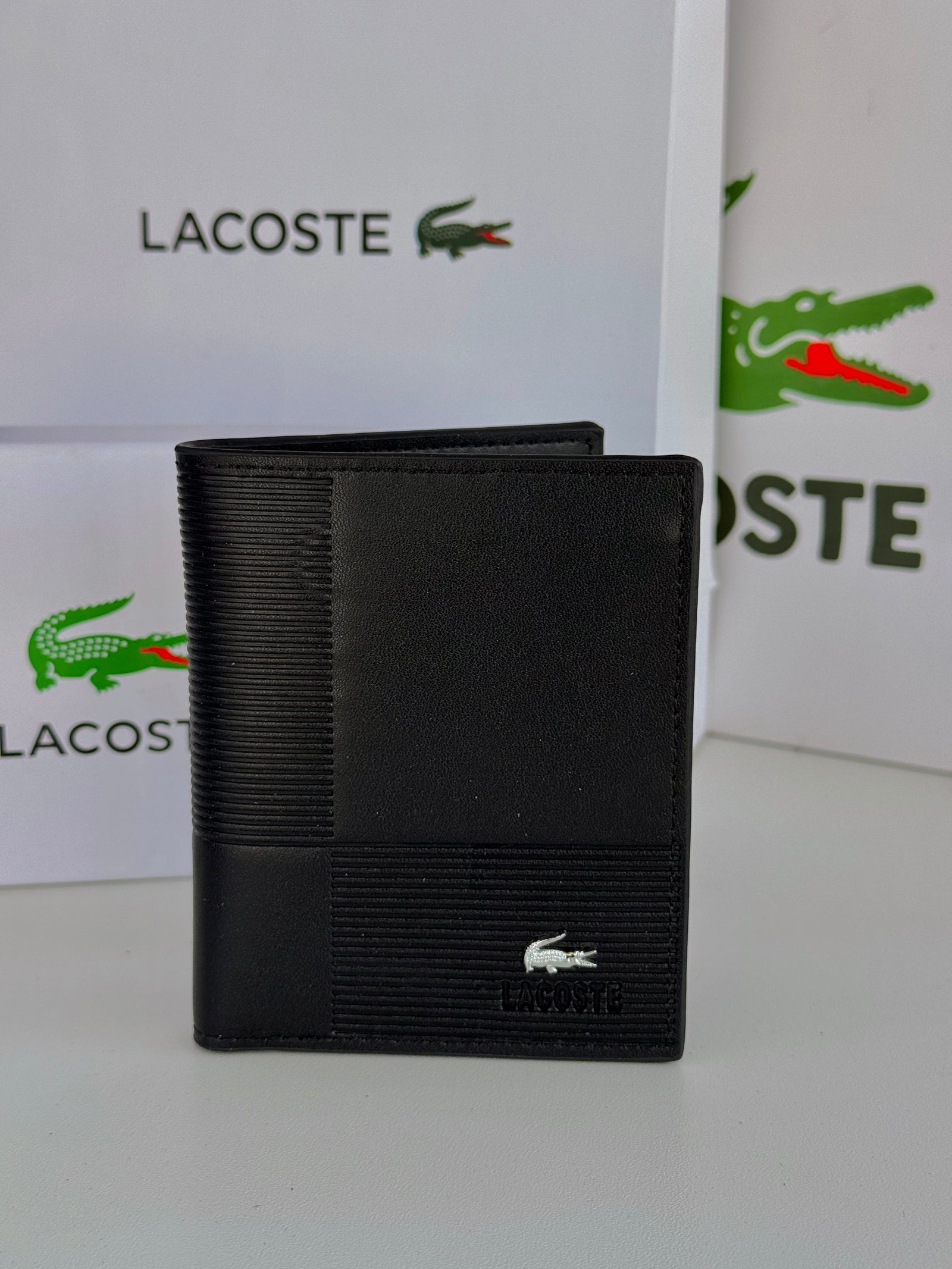 Lacoste Leather bifold Wallet – Premium Gift Packaging Included