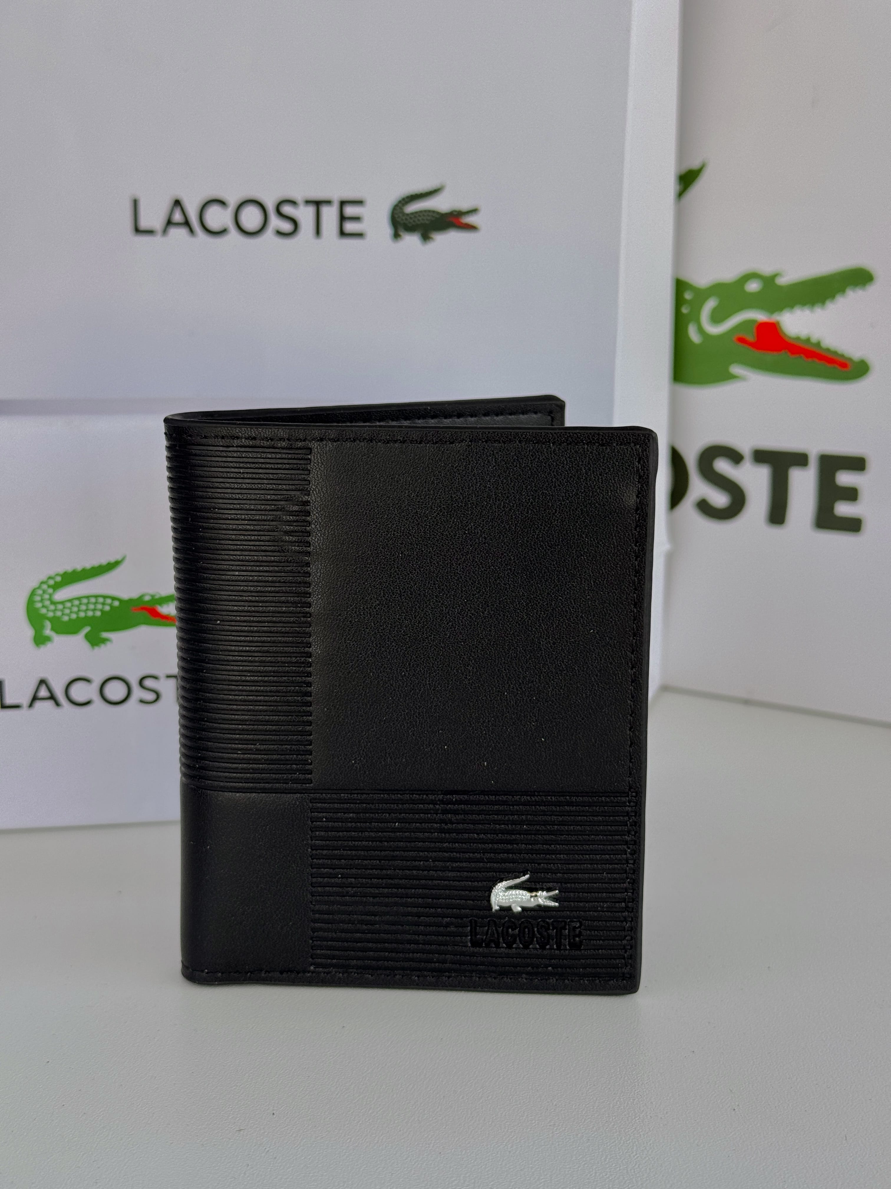 Lacoste Leather bifold Wallet – Premium Gift Packaging Included