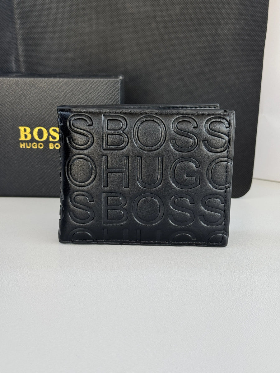 BOSS Wallet & Double Face Belt Set – Premium Gift Set with Box & Bag