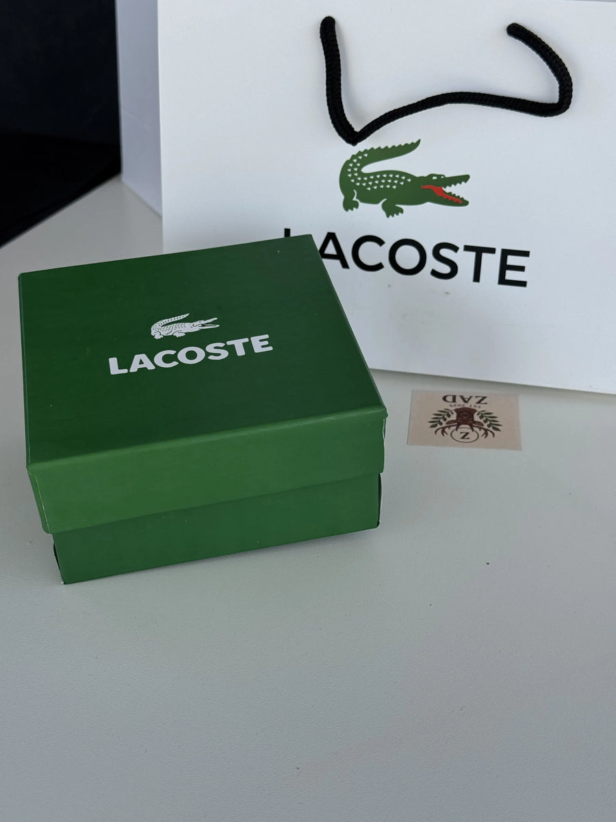 Lacoste Automatic Belt – Adjustable Belt with Gift Box & Bag