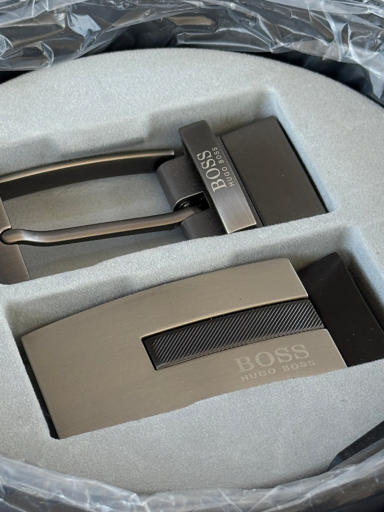 BOSS 3 Piece Belt Set – Reversible Belt with Two Buckles