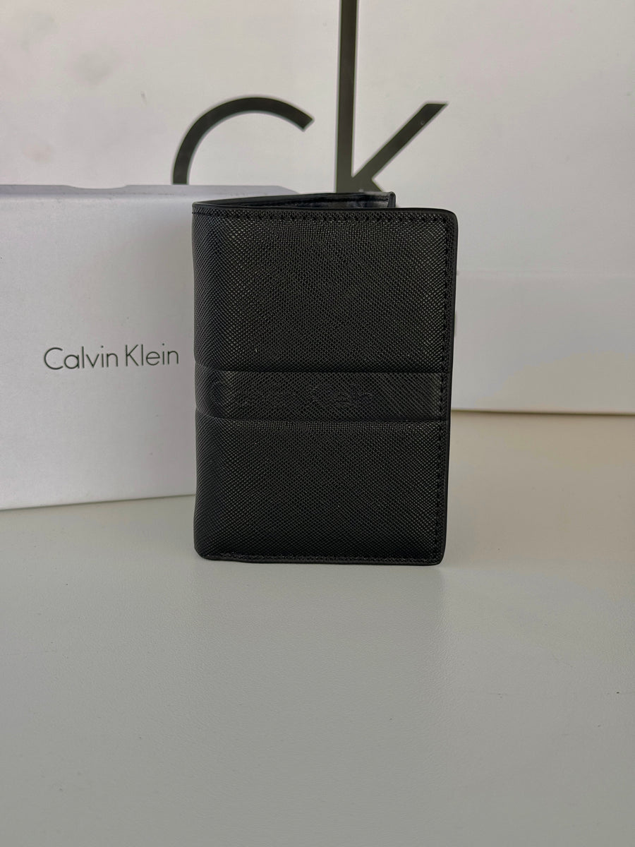 Calvin Klein Leather Trifold Wallet – Premium Gift Packaging Included