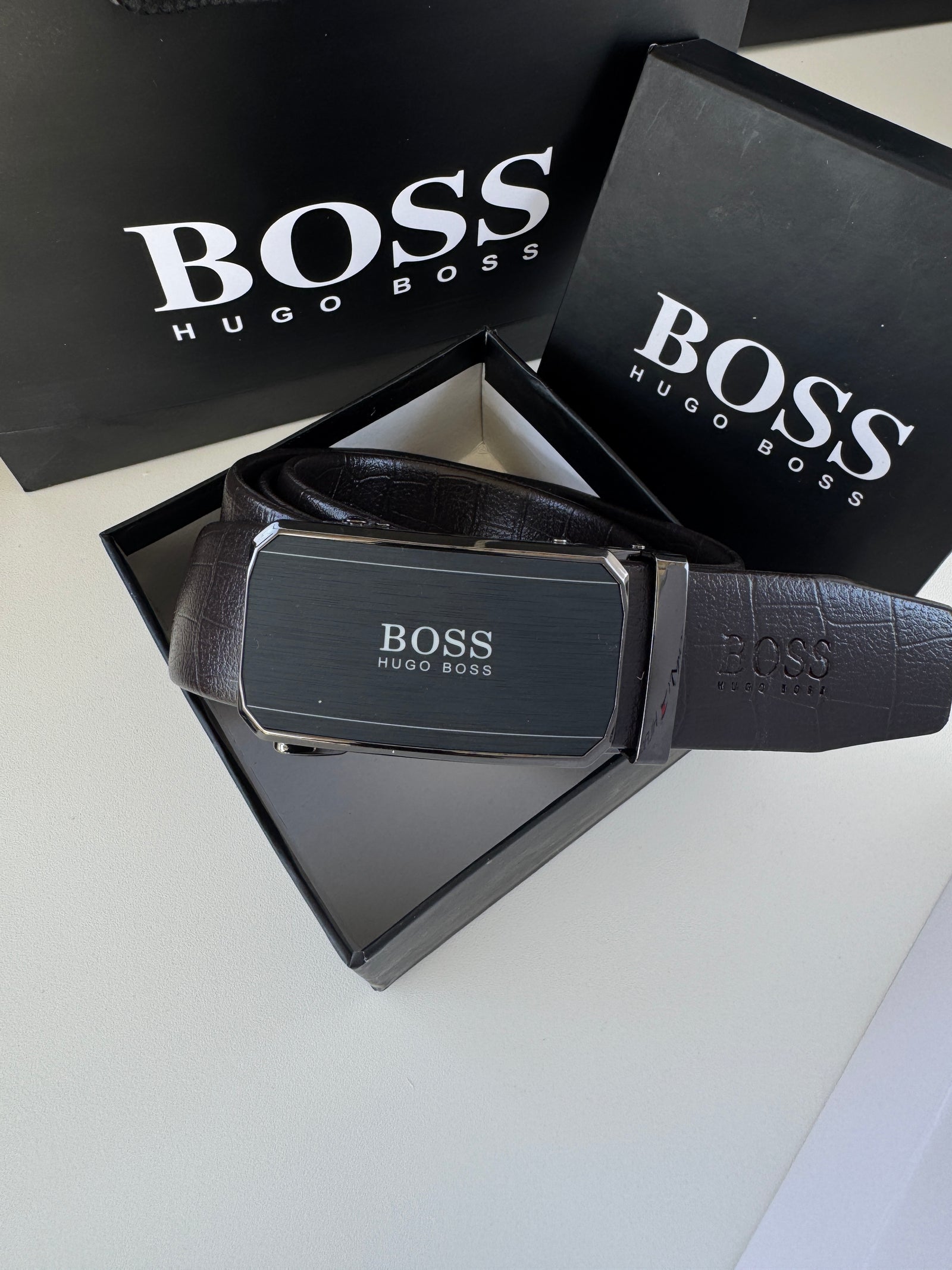 BOSS Automatic Belt – Adjustable Belt with Gift Box & Bag