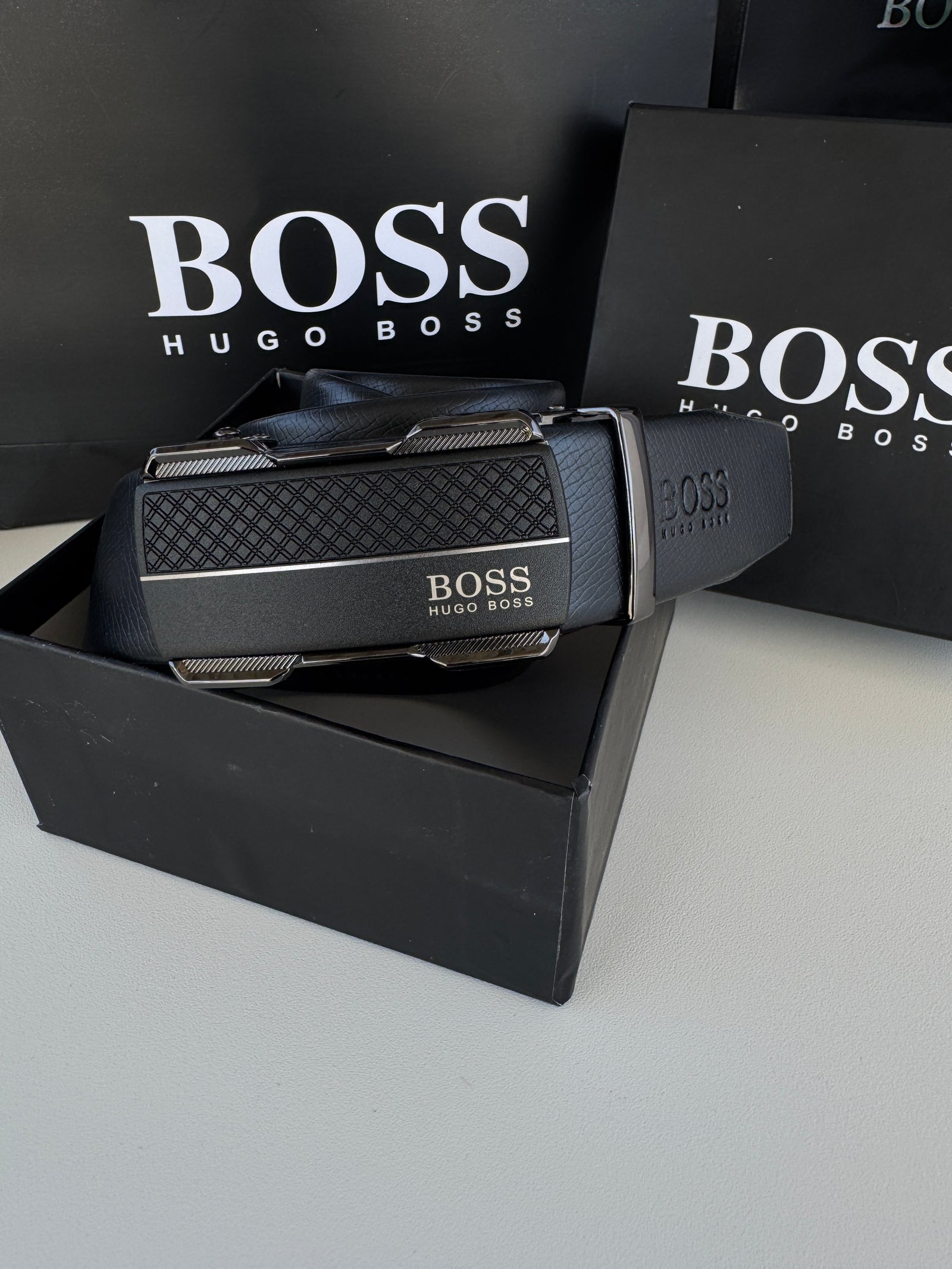 BOSS Automatic Belt – Adjustable Belt with Gift Box & Bag