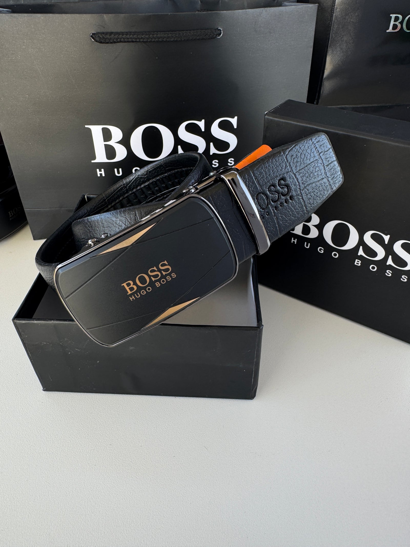 BOSS Automatic Belt – Adjustable Belt with Gift Box & Bag