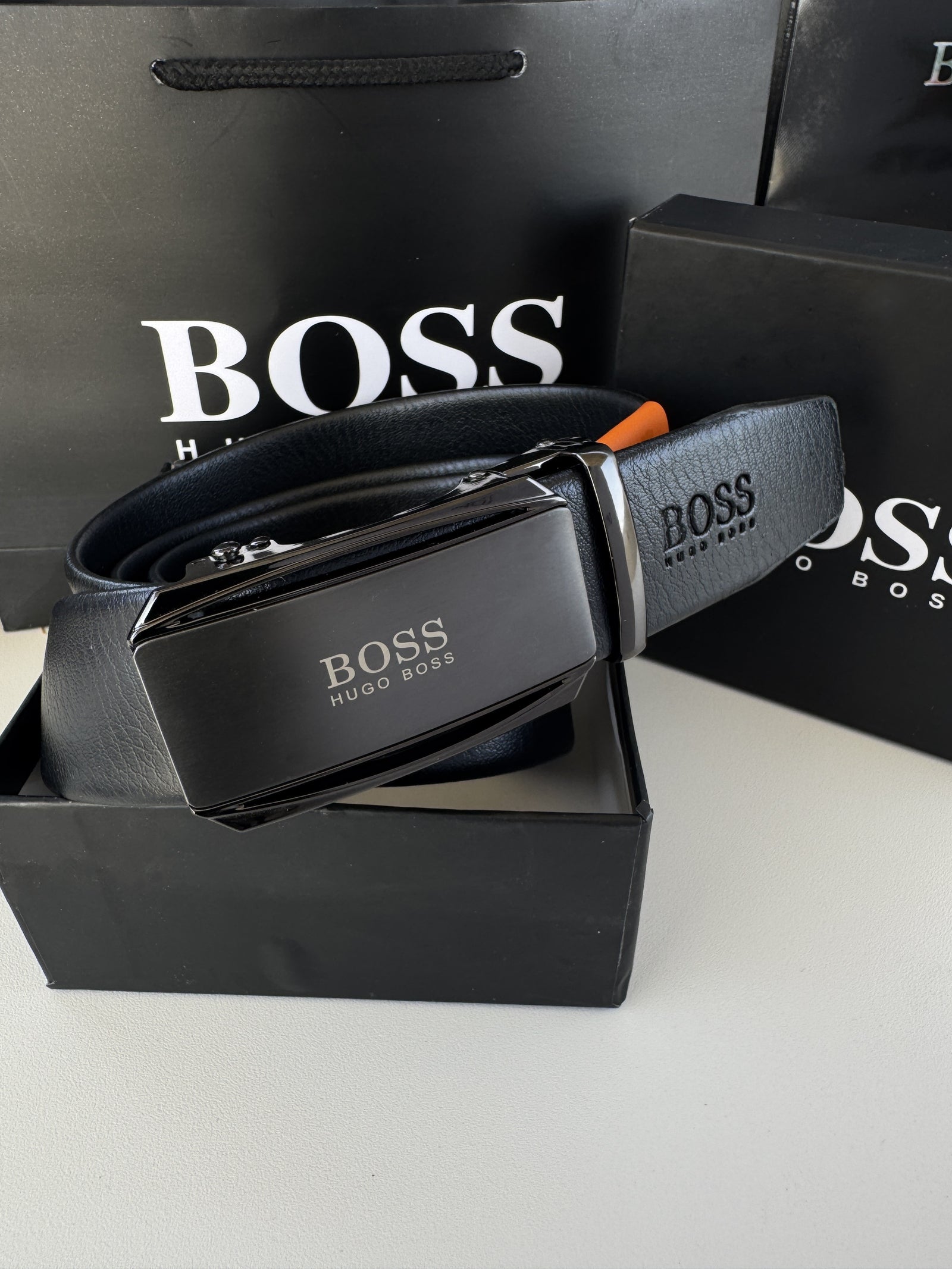 BOSS Automatic Belt – Adjustable Belt with Gift Box & Bag