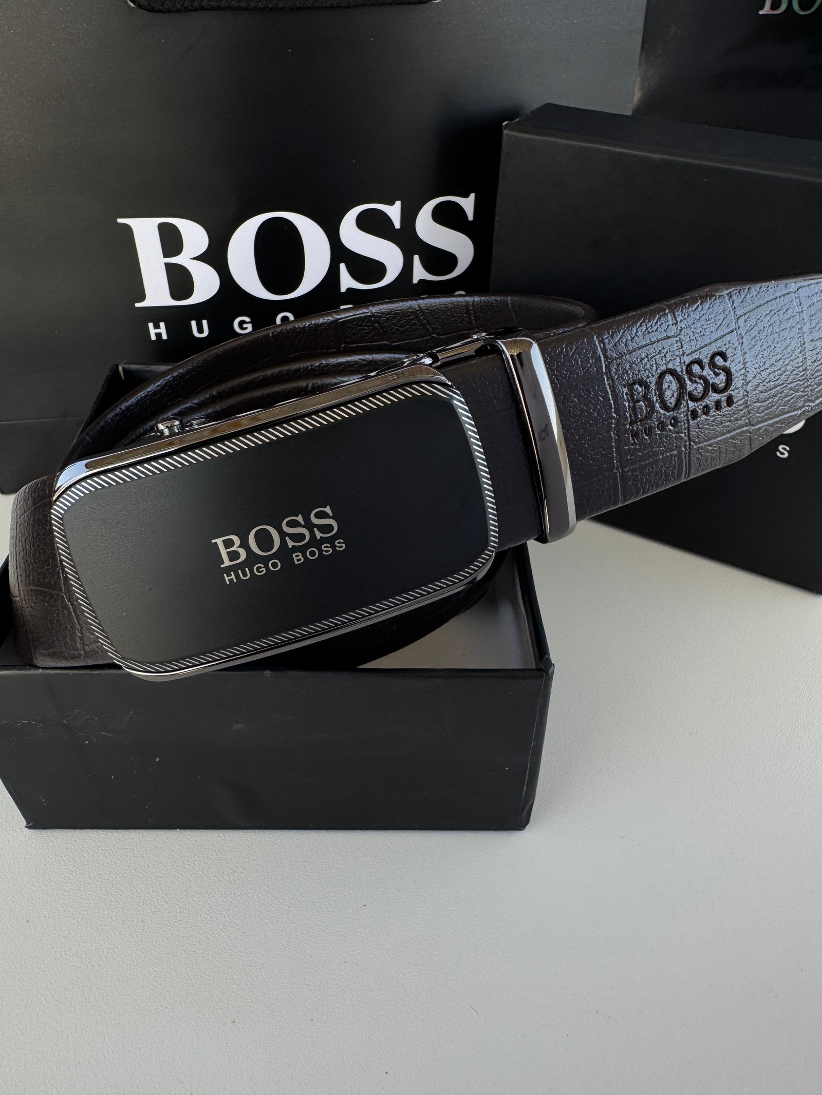 BOSS Automatic Belt – Adjustable Belt with Gift Box & Bag