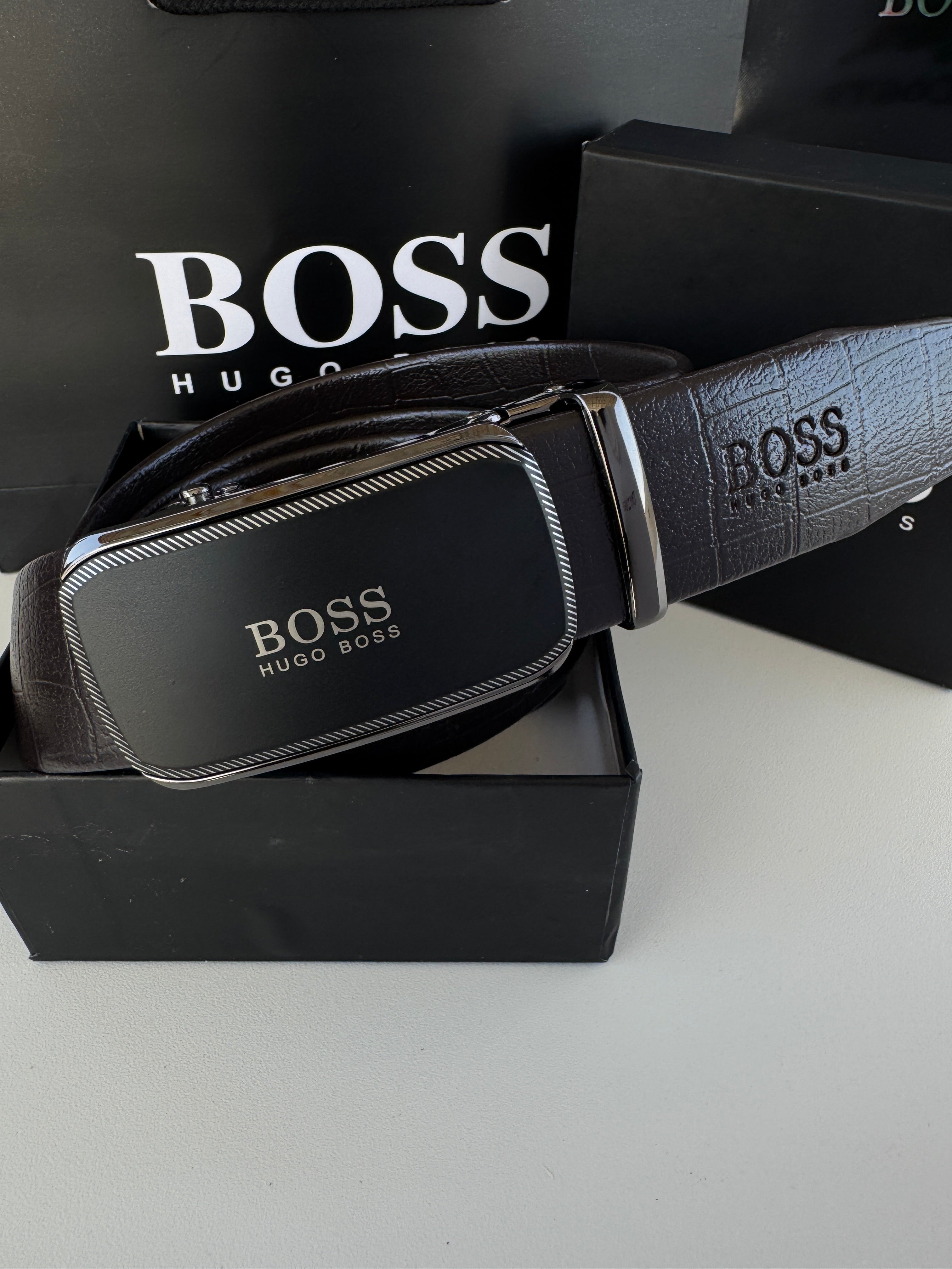 BOSS Automatic Belt – Adjustable Belt with Gift Box & Bag