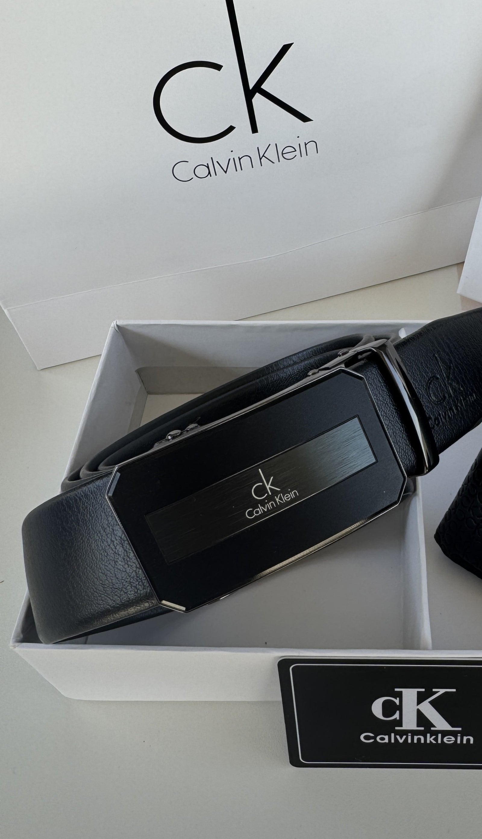 Calvin Klein Automatic Belt – Adjustable Belt with Gift Box & Bag