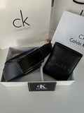 CALVIN KLEIN Wallet & Automatic Belt Set – Premium Gift Set with Box & Bag