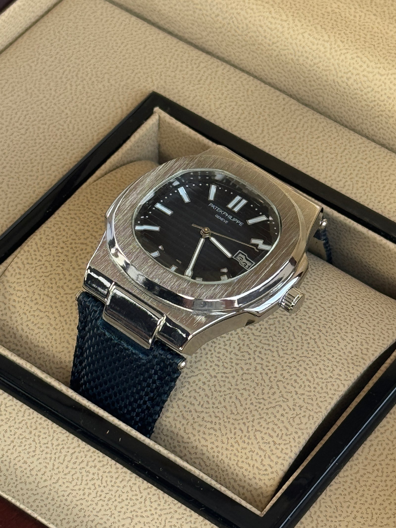 Patek Philippe leather Watch – with Standard Gift Box Packaging
