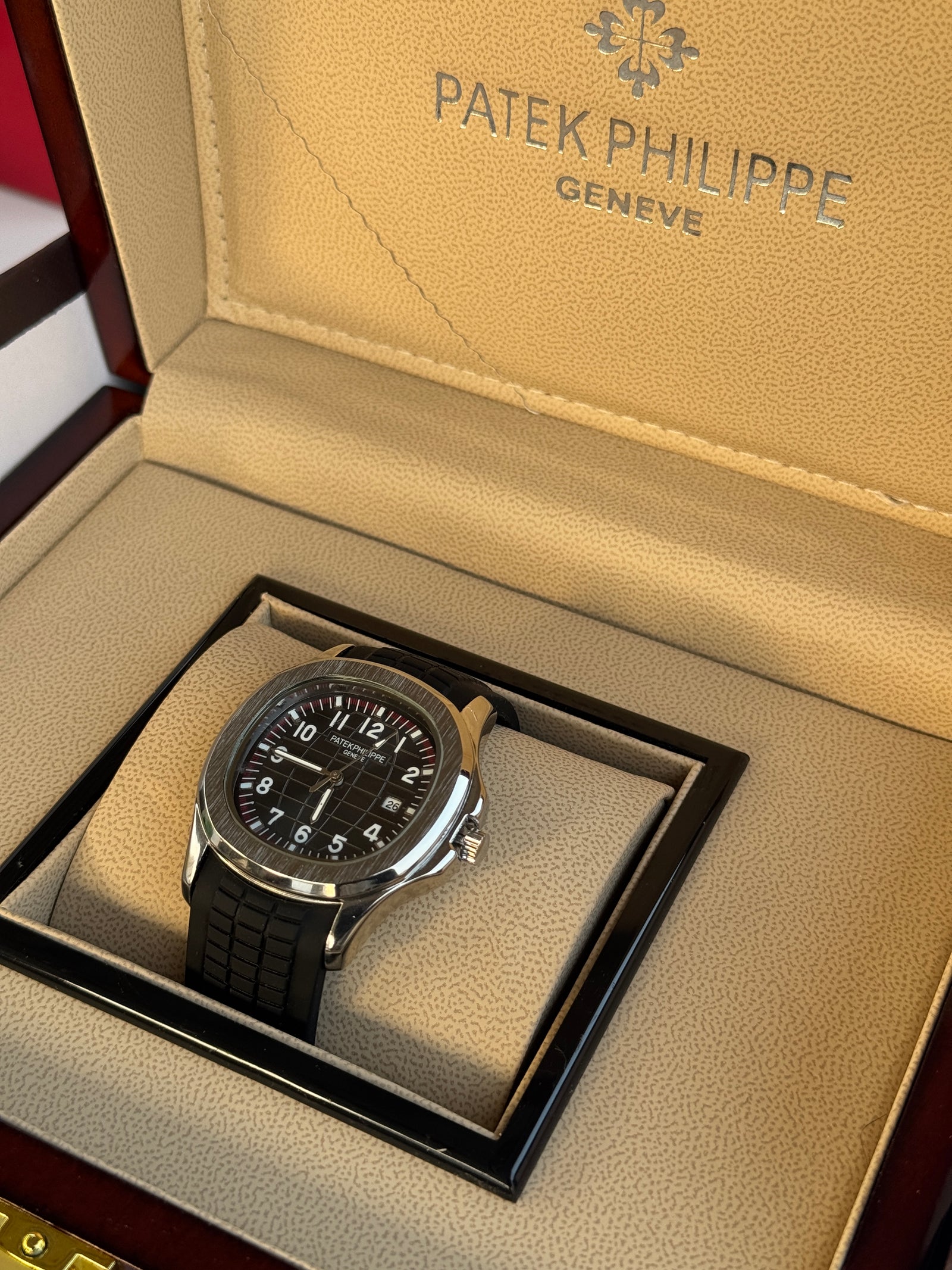 Patek Philippe rubber Watch – with Standard Gift Box Packaging