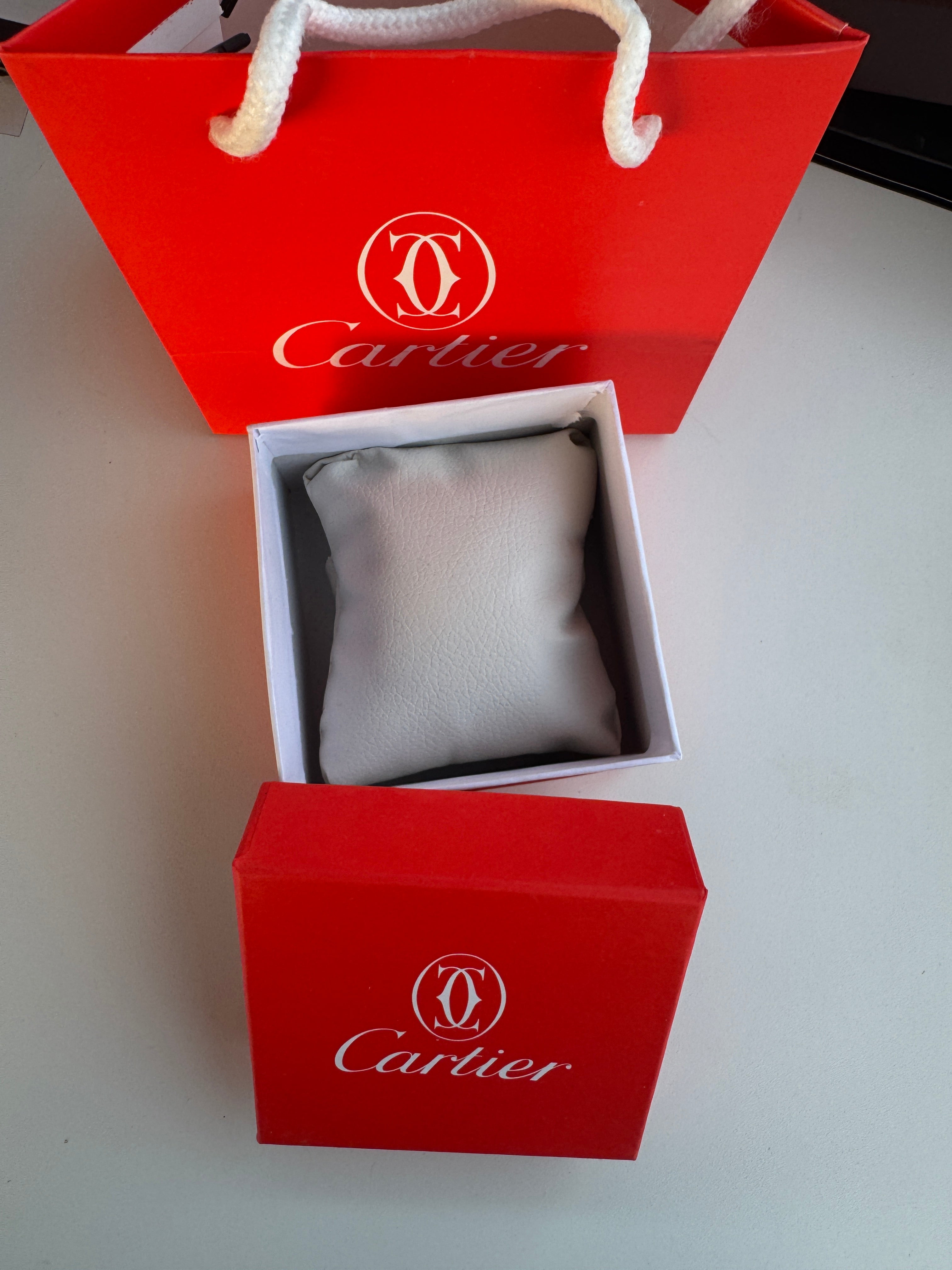 Cartier leather Watch – with Premium Packaging