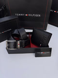 Tommy Hilfiger Wallet & Double Face Belt Set – Premium Gift Set with Box & Bag