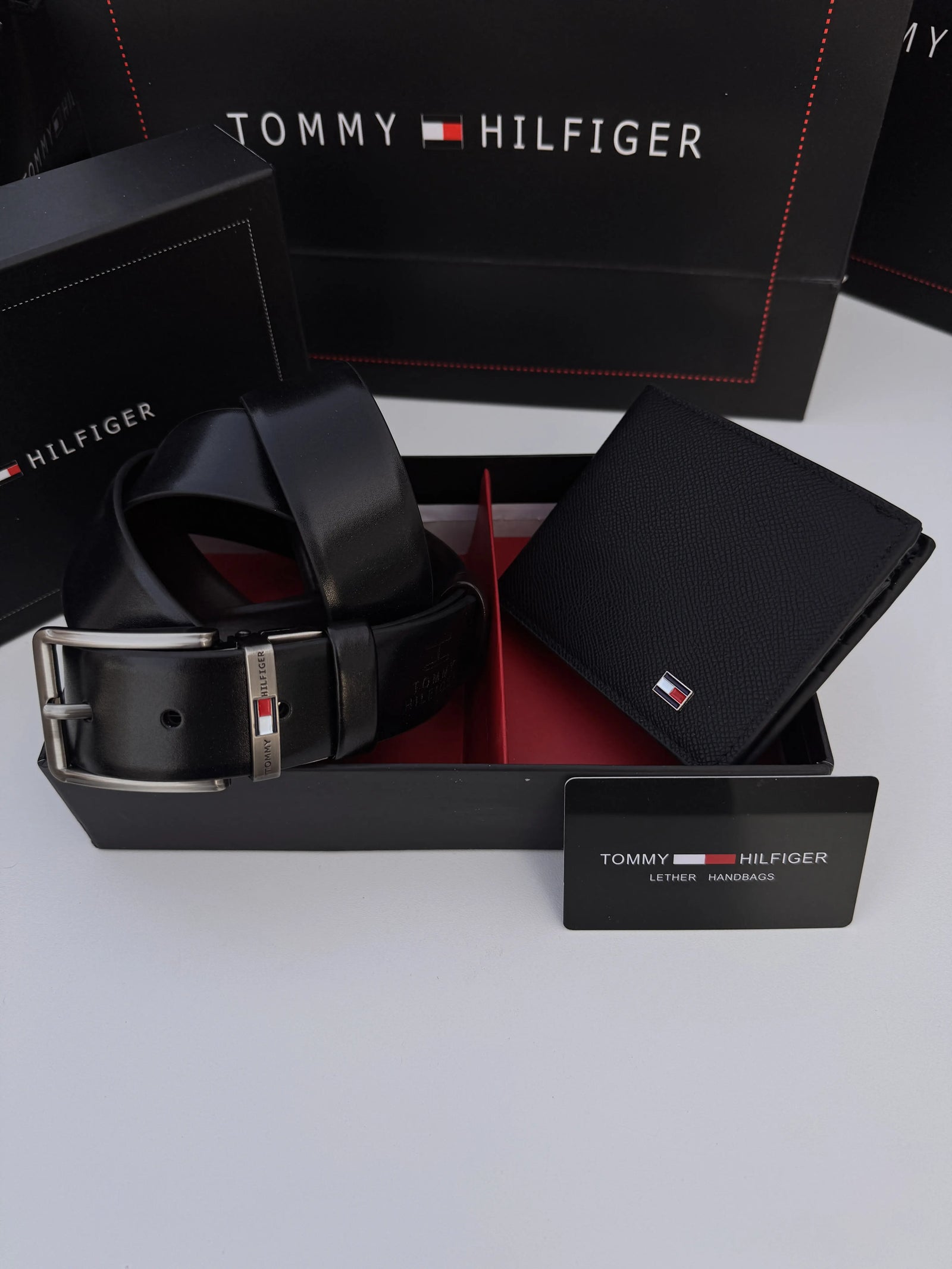 Tommy Hilfiger Wallet & Double Face Belt Set – Premium Gift Set with Box & Bag