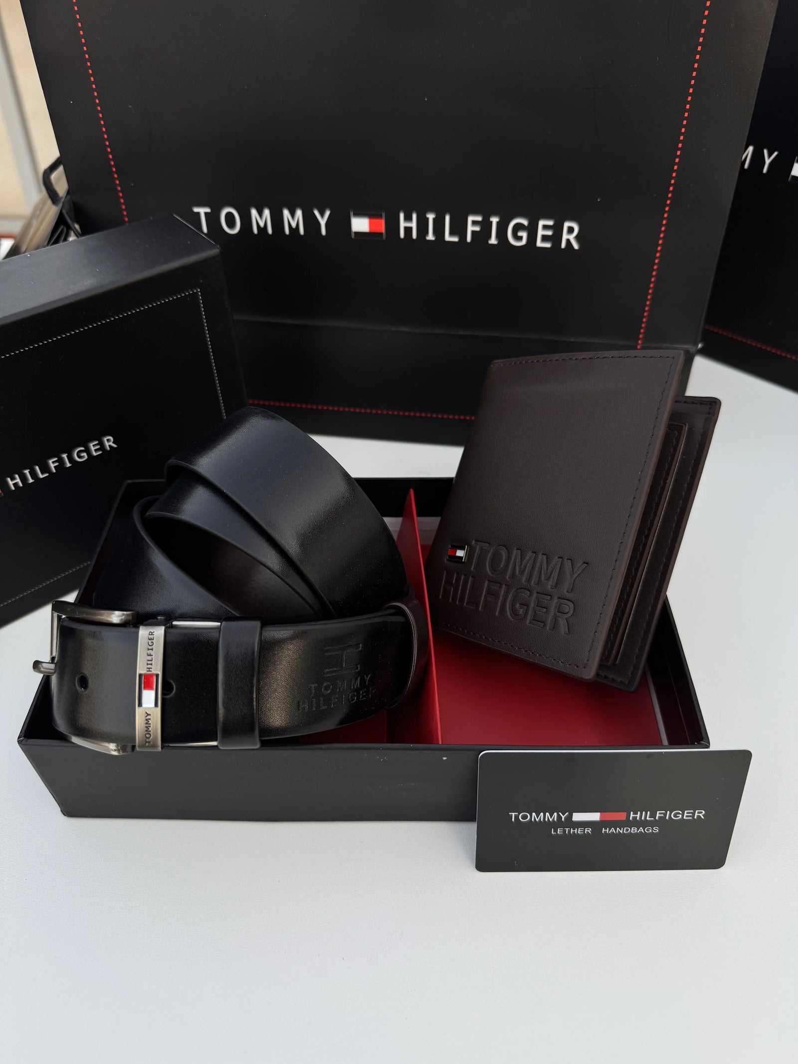 Tommy Hilfiger Wallet & Double Face Belt Set – Premium Gift Set with Box & Bag