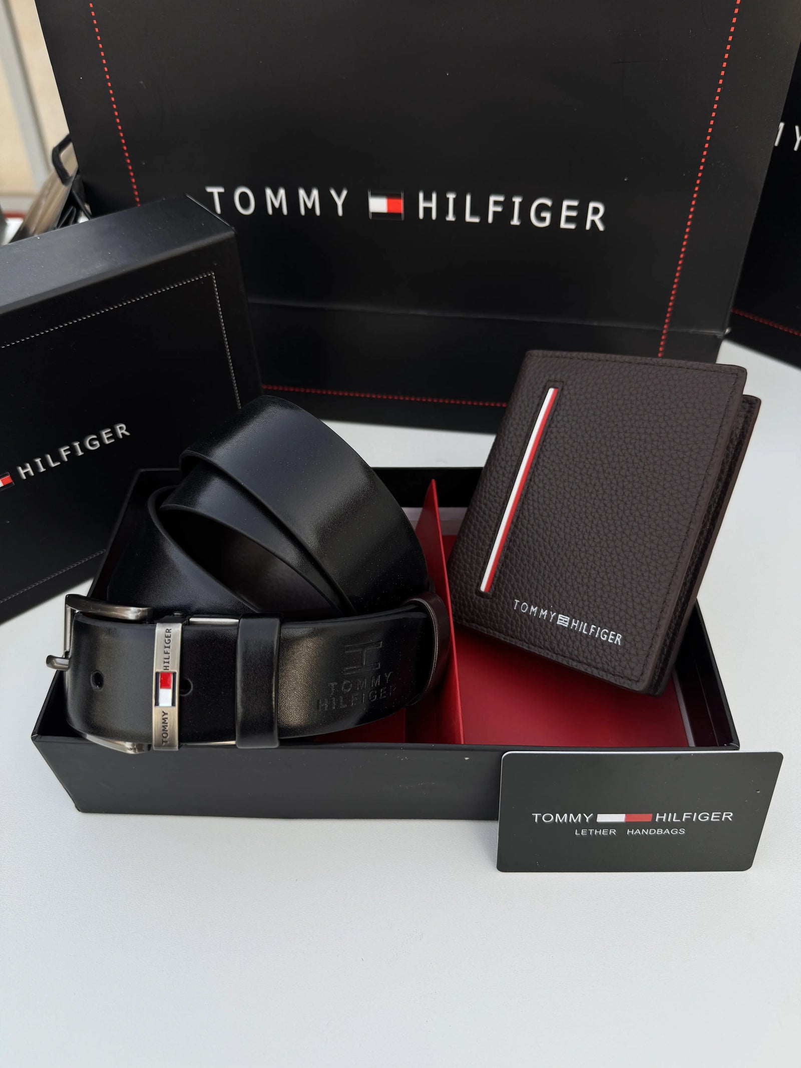 Tommy Hilfiger Wallet & Double Face Belt Set – Premium Gift Set with Box & Bag