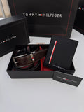 Tommy Hilfiger Wallet & Double Face Belt Set – Premium Gift Set with Box & Bag