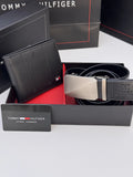 Tommy Hilfiger Wallet & Automatic Belt Set – Premium Gift Set with Box & Bag