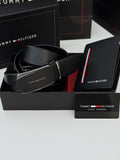Tommy Hilfiger Wallet & Automatic Belt Set – Premium Gift Set with Box & Bag