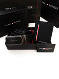 Tommy Hilfiger Wallet & Automatic Belt Set – Premium Gift Set with Box & Bag