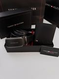 Tommy Hilfiger Wallet & Automatic Belt Set – Premium Gift Set with Box & Bag
