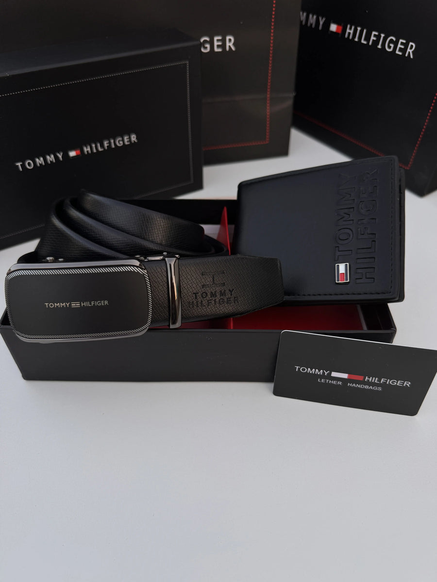 Tommy Hilfiger Crossbody Bag, Automatic Belt & Wallet Bundle