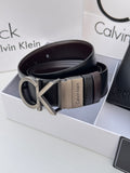CALVIN KLEIN Double Face Belt – Black & Brown Reversible with Classic Buckle