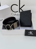 CALVIN KLEIN Wallet & Double Face Belt Set – Premium Gift Set with Box & Bag