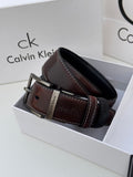 CALVIN KLEIN Double Face Belt – Black & Brown Reversible with Classic Buckle