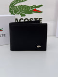 Lacoste Leather bifold Wallet – Premium Gift Packaging Included